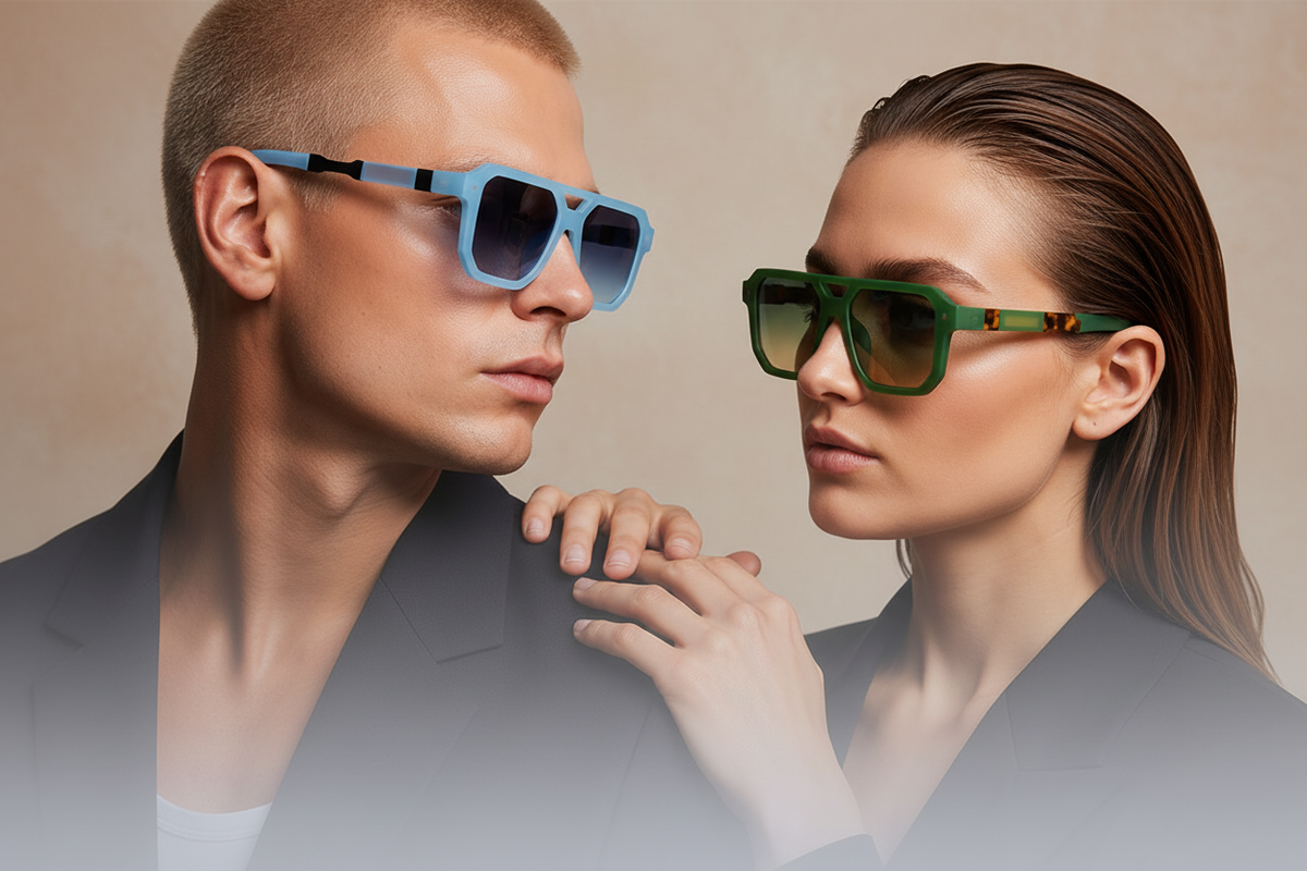 VisionPure – Campaign met blauwe & groene bril